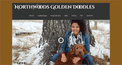 Desktop Screenshot of northwoodsgoldendoodles.com