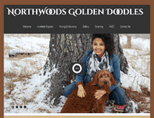 Tablet Screenshot of northwoodsgoldendoodles.com